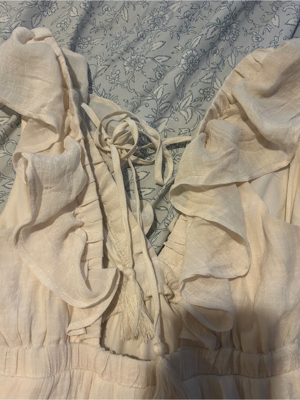 HYFVE Cream Ruffle Mini Dress - Picture 4 of 6